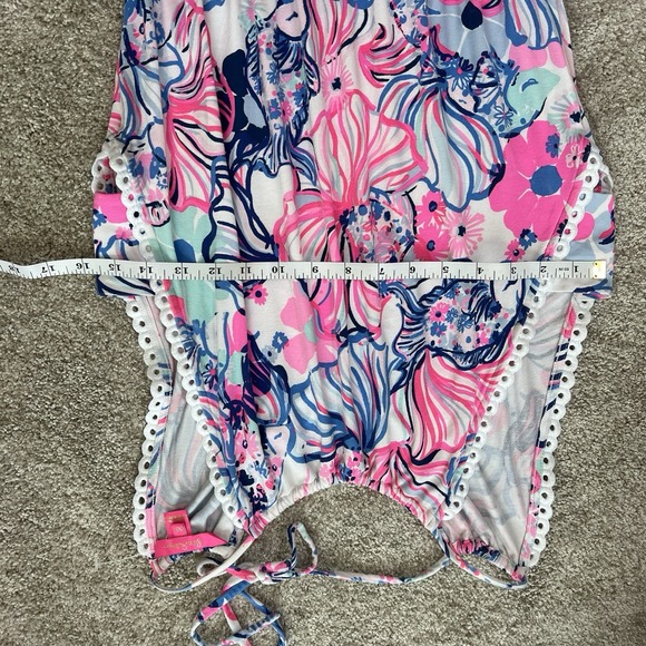 Lilly Pulitzer Gianni Skort Romper Dress Prosecco Pink‎ Make A Splash Floral XS - Picture 7 of 11